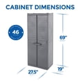 thumbnail image 2 of Gracious Living MaxIt Premium 2-Door Utility Cabinet w/ Adjustable Metal Shelves, 2 of 11