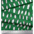 thumbnail image 3 of Soimoi Green Poly Georgette Fabric Penguin Ocean Print Fabric by Yard 52 Inch Wide, 3 of 3