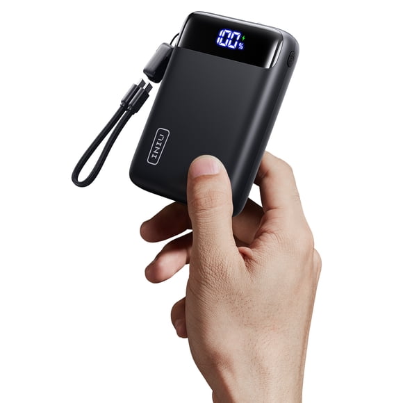 INIU Portable Charger, Smallest 22.5W 20000mAh PD Fast Charging Power Bank, Compatible with iPhone & Samsung, Black