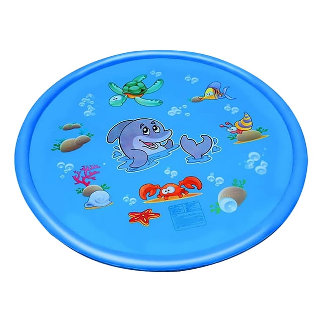 pitrice Kids Outdoor Sprinkler Mat Inflatable Play Water Pad for Infant Children Summer Sprinkle Toy Mat