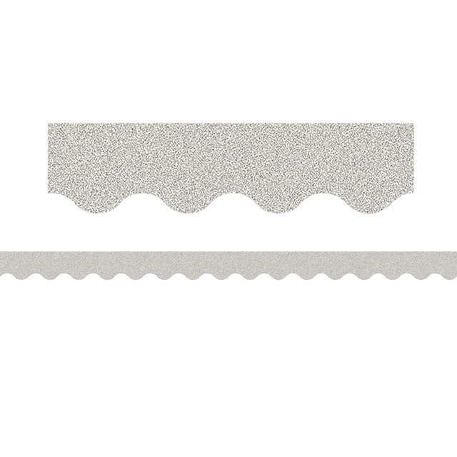 Teacher Created Resources TCR77017 Bordure Festonnée Argentée Scintillante