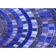 thumbnail image 1 of Ahgly Company Tapis d'Intérieur Lavables en Machine Rectangle Bleu Cobalt Transitionnel, 3' x 5', 1 of 7