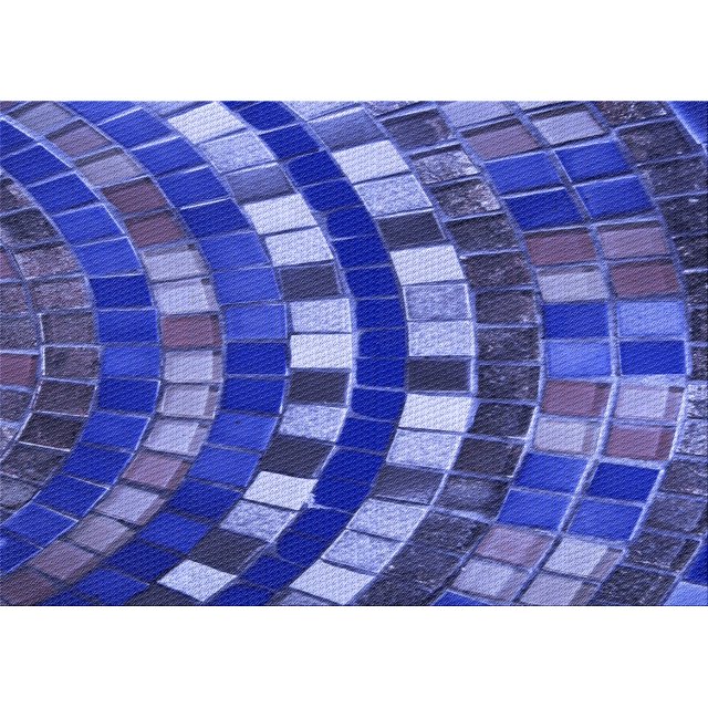 Ahgly Company Tapis d'Intérieur Lavables en Machine Rectangle Bleu Cobalt Transitionnel, 3' x 5'
