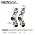 thumbnail image 2 of Lsque Train Printed Men's Crew Socks, Soft Durable Breathable Moisture-Wicking with Odor Control Cotton socks, 2 of 6