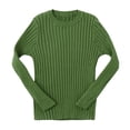 thumbnail image 1 of Birdeem Toddler Kids Baby Girls Ribbed Knit Sweater Soft Solid Warm Sweater Pullover, 1 of 8