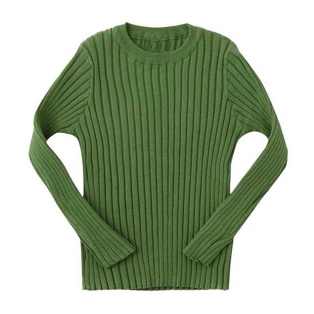 Birdeem Toddler Kids Baby Girls Ribbed Knit Sweater Soft Solid Warm Sweater Pullover