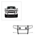 thumbnail image 4 of Black Horse Offroad Grille Guard 17TU31MSS-PLFB Polished; Stainless Steel; Modular; 1-1/2 Inch Diameter; With Brush Guard; Without Skid Plate, 4 of 5