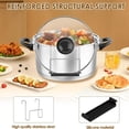 thumbnail image 3 of Binwennn Stainless Steel Slow Stew Pot Lid Rack Kitchen Pot Lid Rack For Cooking Pot Lid Storage Rack Suitable For Most Slow Stew Pot Lid Racks With Silicone Drainer for Kitchen Water Bottle Rack Dish, 3 of 3