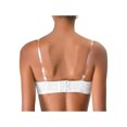 thumbnail image 1 of INSPIRE CHIC Women's Invisible Clear Elastic Clear Bra Shoulder Strap White-White Hook, 1 of 5