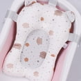 thumbnail image 4 of Coussin de Bain pour Bébé Confortable Antidérapant en Maille Respirante Soutien de Bain Ajustable Blanc, 4 of 8