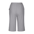 thumbnail image 4 of LSLJS Cadeaux pour Maman Shorts pour Femmes de Couleur Unie Shorts Décontractés pour Femmes Capris Pantalons de Travail pour Femmes, 4 of 7