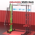 thumbnail image 2 of FLYBIRD Support Réglable pour Squats avec Barre de Traction, Support d'Alimentation Multifonction pour Barres de 6 Pi/7 Pi, 2 of 6