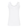thumbnail image 4 of EGNMCR Camisoles pour Femmes Mode Débardeur d'Été pour Femme à Col en V en Dentelle Patchwork Sans Manches Blouse, 4 of 5