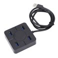 thumbnail image 3 of Noref Accessoire Ordinateur Portable Hub 4 Ports USB 2.0 480Mbps Haute Vitesse Transmission Multifonctions Fonction Accessoire Ordinateur Portable, Hub USB 2.0, 3 of 8