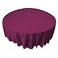 thumbnail image 3 of LA Linen TCpop90R-MagentaP81 Polyester Poplin Tablecloth, Magenta - 90 in. Round, 3 of 3
