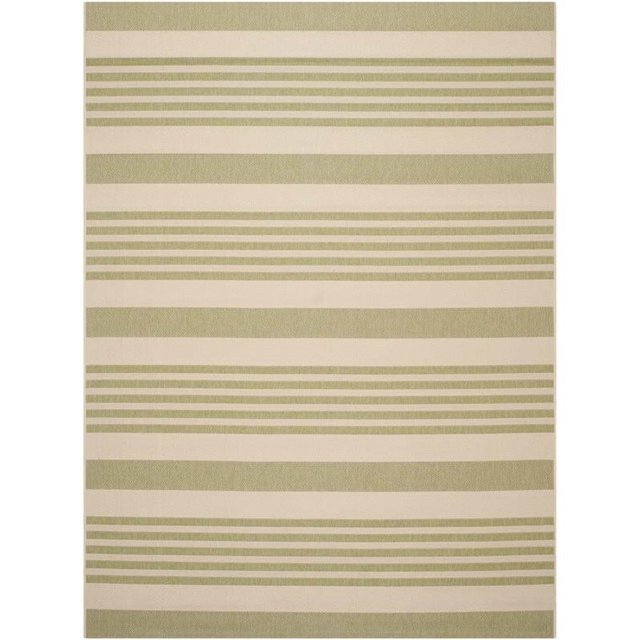 Safavieh Courtyard Beige Indoor Outdoor Rug - 6'7" x 9'6"