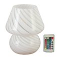 thumbnail image 1 of DOLITY Table Lamp, USB Bedside Lamps, Small Glass Nightstand Lamp Perfect for Bedroom, RC 16 Colors, 1 of 9