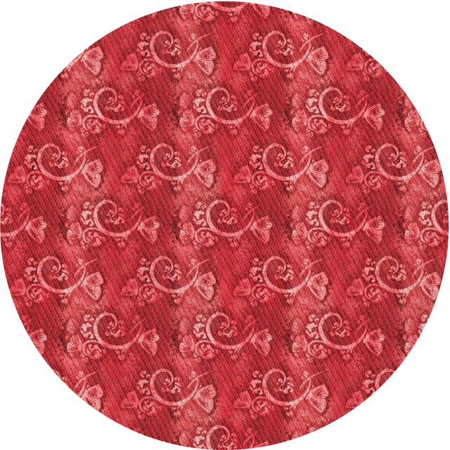 Ahgly Company Tapis d'Intérieur Lavable en Machine Carré Rouge, 3 Pieds Carré