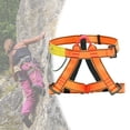 thumbnail image 3 of Climbing Straps Protect Waist Gurness Half Body Harness for Climbing Tree Orange, 3 of 8
