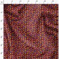 thumbnail image 3 of Soimoi Red Cotton Duck Fabric Abstracts Abstract Print Fabric by the Yard 42 Inch Wide, 3 of 6