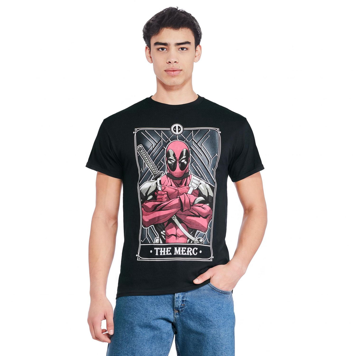 T-shirt à imprimé graphique Deadpool Marvel pour hommes