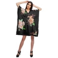 thumbnail image 2 of Moomaya Printed Bikini Cutwork Lace Caftan Kaftan Dresses For Women Plus Size, 2 of 4