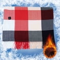 thumbnail image 1 of HHBEAUTY USB Heated Blanket Battery Operated, Portable Cozy Soft Throw, Constant Heating, 3 Levels, 78.7" x 26.7" Grid Blanket Machine Washable, Electric Shawls and Wraps With Zipper, 1 of 8