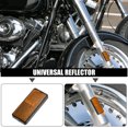 thumbnail image 2 of Unique Bargains Réflecteur Universel 56x26mm pour Moto Scooter Vélo Rayon de Sécurité Réfléchissant avec Vis Orange, 2 of 6