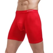 Ketyyh-chn99 Mens Jockstrap Underwear Breathable Men's Tight Pants Breathable Boxers Pants Underwear for 3XL,Red