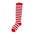 thumbnail image 4 of GPOECD Chaussettes Mi-Mollet à Rayures pour Dames, Chaussettes de Performance de Noël Jusqu'au Genou pour Femmes, Bas de Fête Confortables Rouges,, 4 of 4