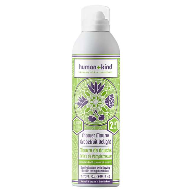Mousse de Douche - Délice de Pamplemousse par Human+Kind pour Unisexe - 6.76 oz Gel Douche