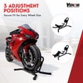 thumbnail image 3 of Venom Motorcycle Bike Front Tire Wheel Chock Lift Stand Compatible with Kawasaki Ninja 650R 650 R, 3 of 5