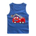 thumbnail image 1 of RXIRUCGD 2025 Vêtements d'Été pour Enfants Chemise de Base à Col Rond Sans Manches pour Garçons, 1 of 2