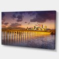 thumbnail image 2 of Pennsylvania Railroad Bridge Skyline - Landscape Canvas Art Print, 2 of 3