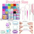 thumbnail image 4 of CHUANK 1543/1544-Piece Hair Accessory Set  Elastic Bands  Cotton Hair Ties  Styling Tools  Butterfly Clips - Curl Enhancing  Unscented  Normal Hair-Compatible  Versatile Hair Styling Kit, 4 of 7