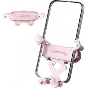 MJMJ Support de téléphone de voiture pour les femmes [Cute Pink], 2023 Moderniser Gravity Car Phone Mount avec Sturdy Air Vent Clip Auto Lock Support de téléphone cellulaire pour iPhone Samsung & Tous les téléphones