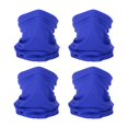 thumbnail image 1 of Uxcell Neck Gaiter, 4 Pack Breathable Cooling Face Cover Scarf for Cycling Running, Blue, 1 of 7