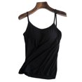 thumbnail image 3 of Womens Modal Built-in Bra Padded Camisole Yoga Tanks Tops, 3 of 8