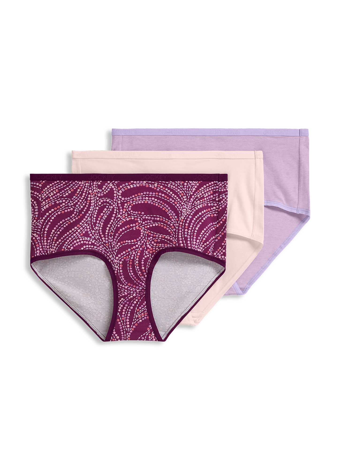 Jockey Organic Cotton Stretch Logo Modern Brief - 3 Pack