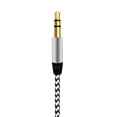 thumbnail image 2 of Colorful Braided Wire Metal 3.5mm Male to Male AUX Car Audio Recording Cable, 2 of 7