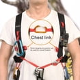 thumbnail image 3 of Adjustable Camping Ascending Decive Chest Shoulder Girdles Safety Harness Belt, 3 of 8