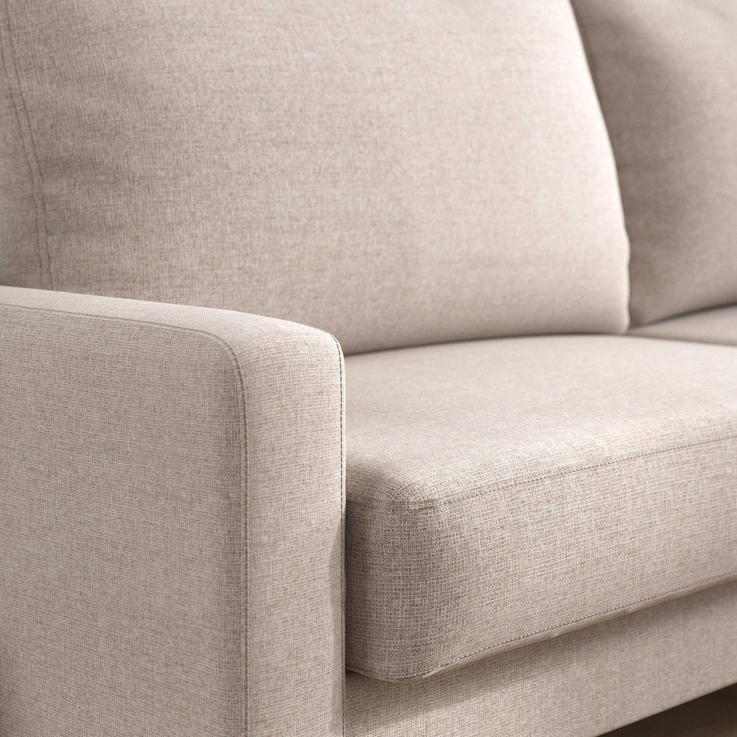 Zinus Colton 76 inch 3 Seat Upholstered Sofa Couch