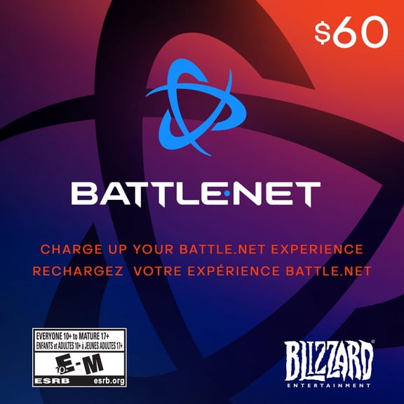 $60 Battle.net Balance (Code Numérique)