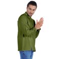 thumbnail image 3 of Atasi Chemise Henley Indienne pour Homme à Manches Longues, Décontractée, Col Mandarin, Courte Kurta, 3 of 7