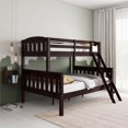 thumbnail image 1 of DHP Airlie Twin-Over-Full Bunk Bed with Ladder, Espresso, 1 of 5