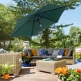 thumbnail image 2 of Outsunny Parasol de Terrasse Rond 8,5 Pi en Aluminium, Vert, 2 of 10