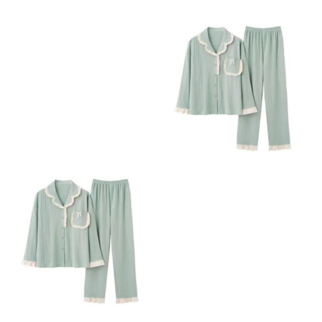 kurtrusly Women Pyjamas Set - Comfortable Fit And Flattering Various Colors Sexy Soft Cotton Ladies Short Pyjamas Sets B6803 XL,1 2Set