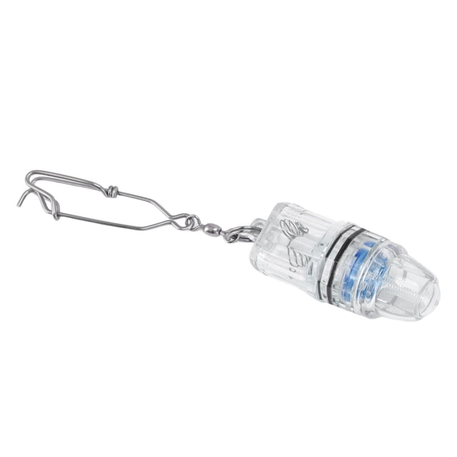 Lampe de Pêche à Appâts, Lampe de Poche LED sous-Marine à Goutte Profonde 2 Cercles Étanches Indicateur d'Attraction des Poissons Résistant à la Compression pour Outil de Pêche Blanc, Bleu, Rouge, Vert