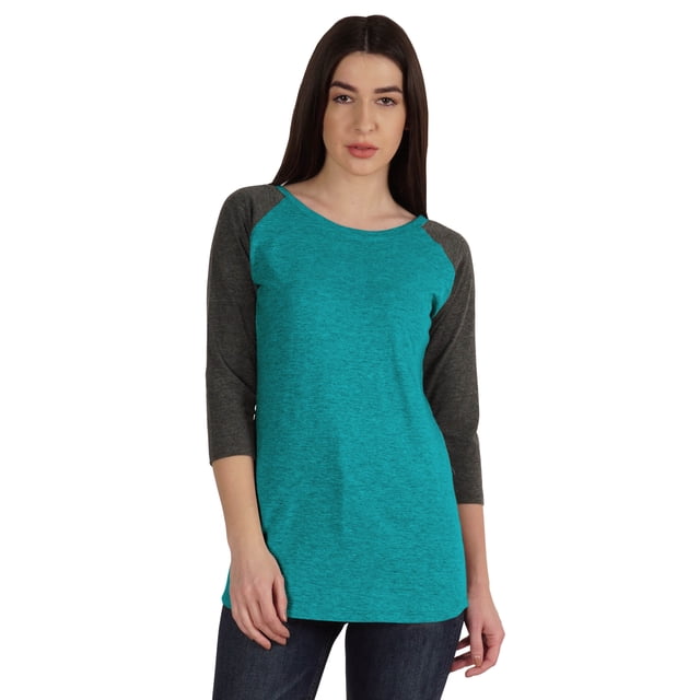 Inkmeso Womens Color Block Raglan Quarter Sleeve TShirt Baseball Tee Casual Sports Jersey Top