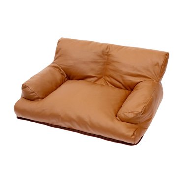 Yinanstore Pet Sofa ,Dog Nest, Warm Cozy Home Decor Portable Kitten Fashion Resting Cat Bed PU Leather ,for Small Medium Dogs Cats Puppy 50x40Cx22cm